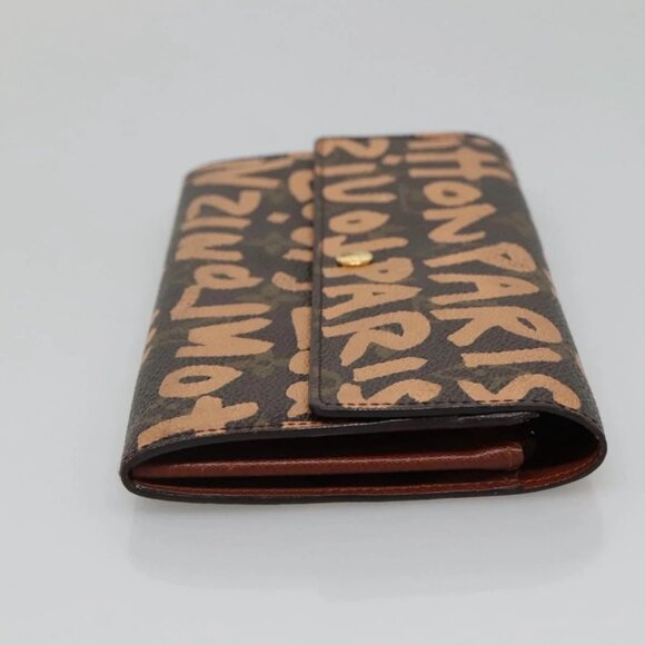 LOUIS VUITTON Graffiti Porte Monnaie Credit Wallet Orange M92190 LV Auth 140515 - Picture 6 of 15